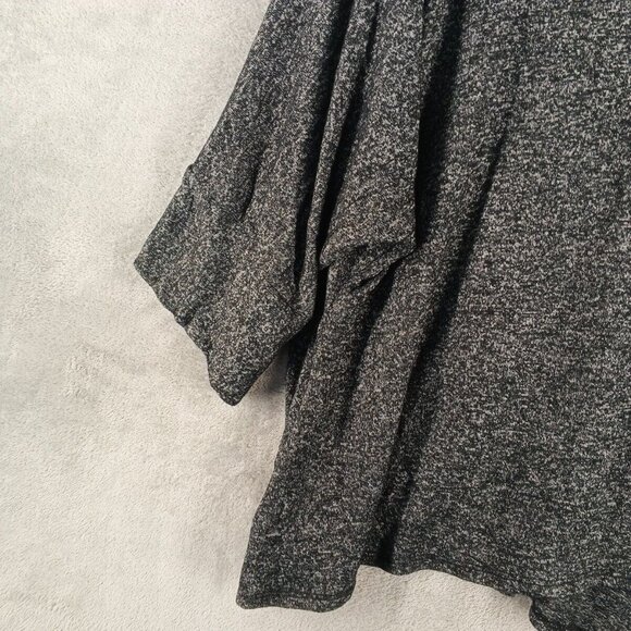 ANNABELLE Women Oversized Sweater Size SMALL(4-6) Pullover Black Gray Knit Rayon - Picture 3 of 10
